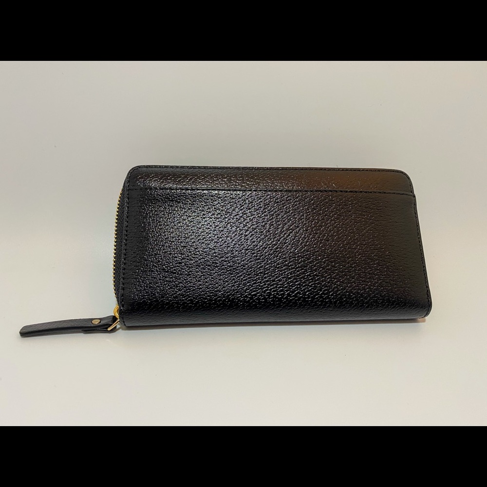 KATE SPADE BLACK LEATHER SATCHEL &NEDA WALLET SET - Picture 7 of 9